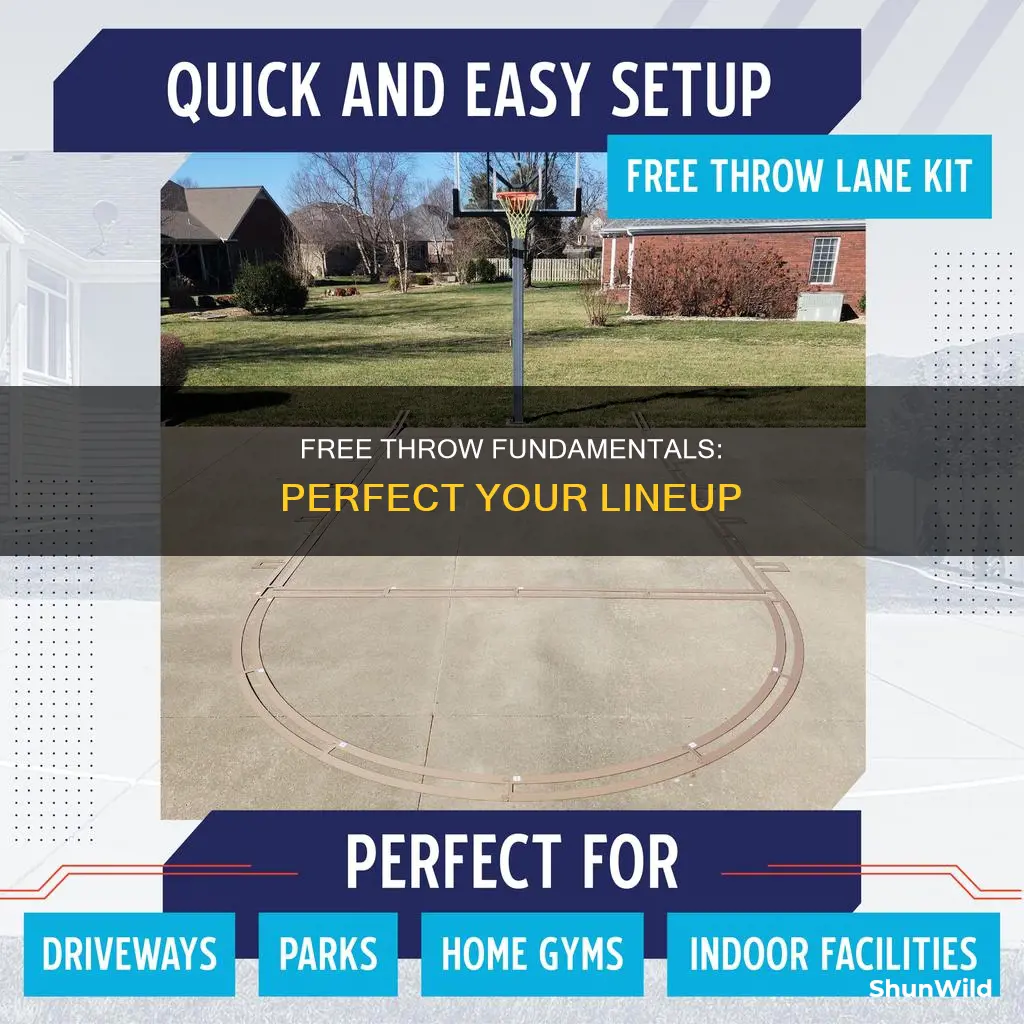 how to lineup on a free throw in basketball