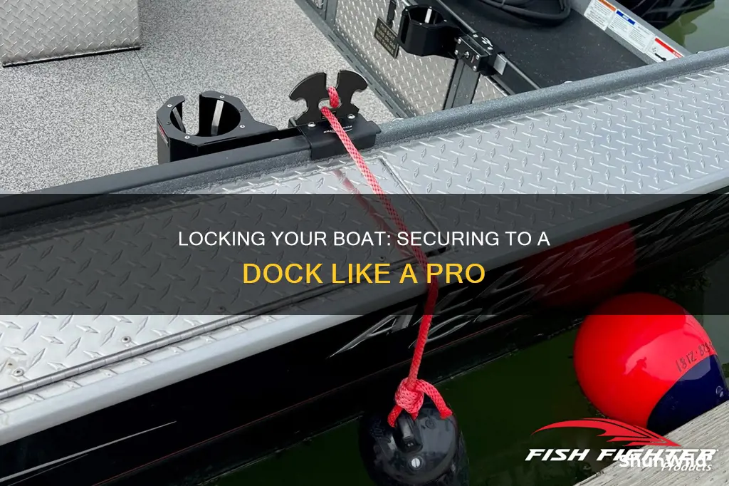 how to lock a boat to a dock