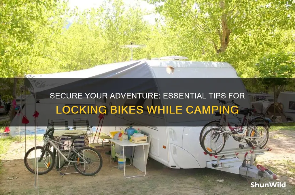 how to lock bike camping