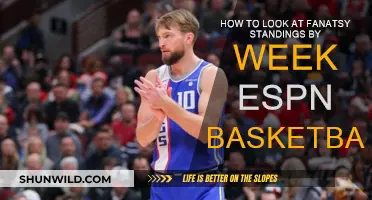 ESPN Basketball: View Weekly Fantasy Standings