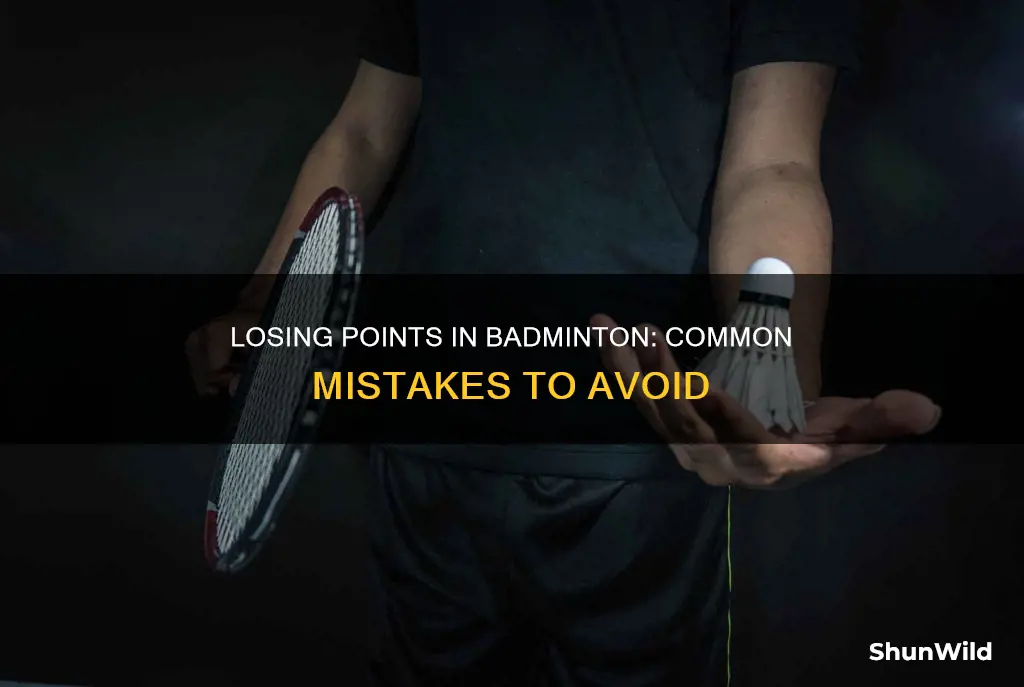 how to lose point in badminton