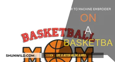 Customizing Your Basketball: Machine Embroidery Techniques