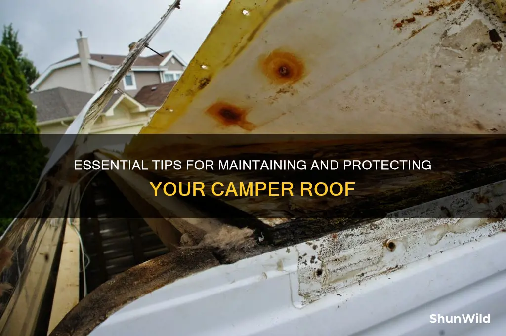 how to maintain camper roof