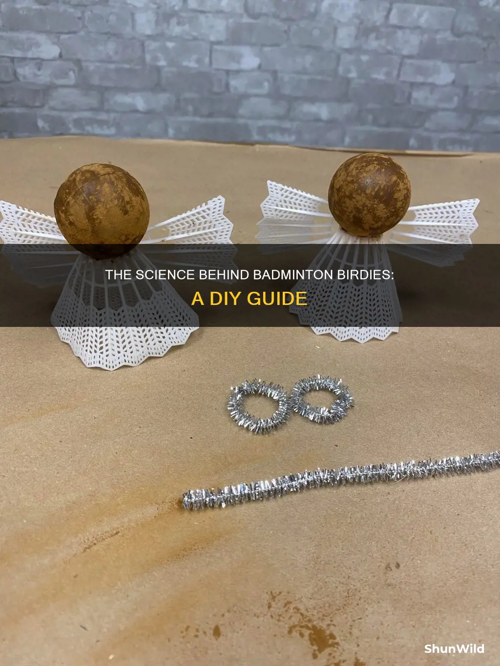 how to make a badminton birdie