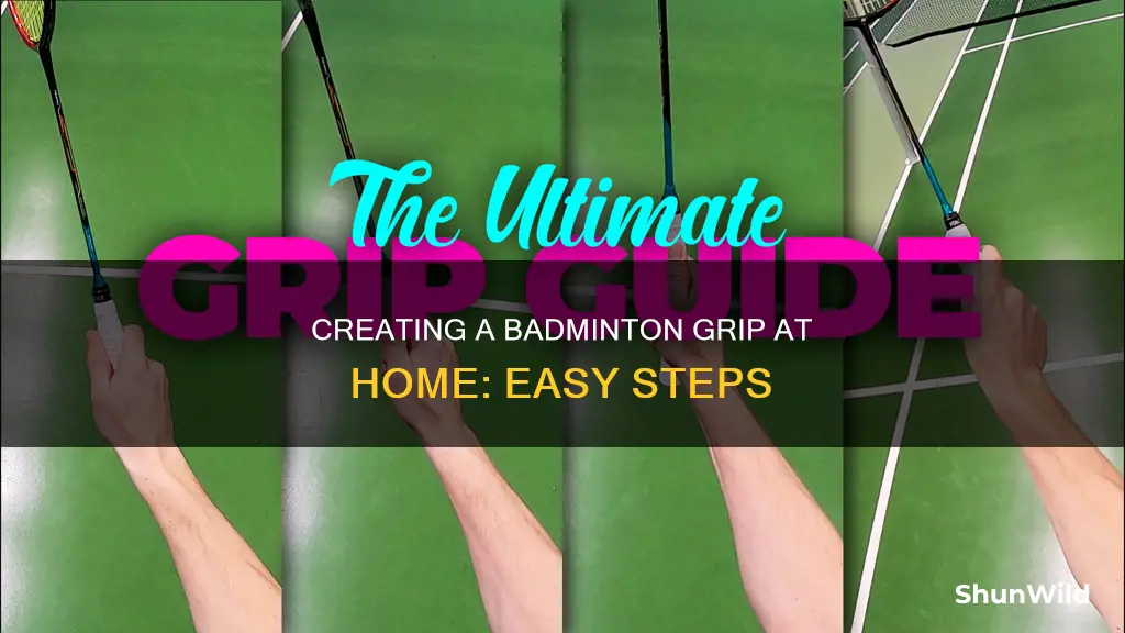 how to make a badminton grip at home