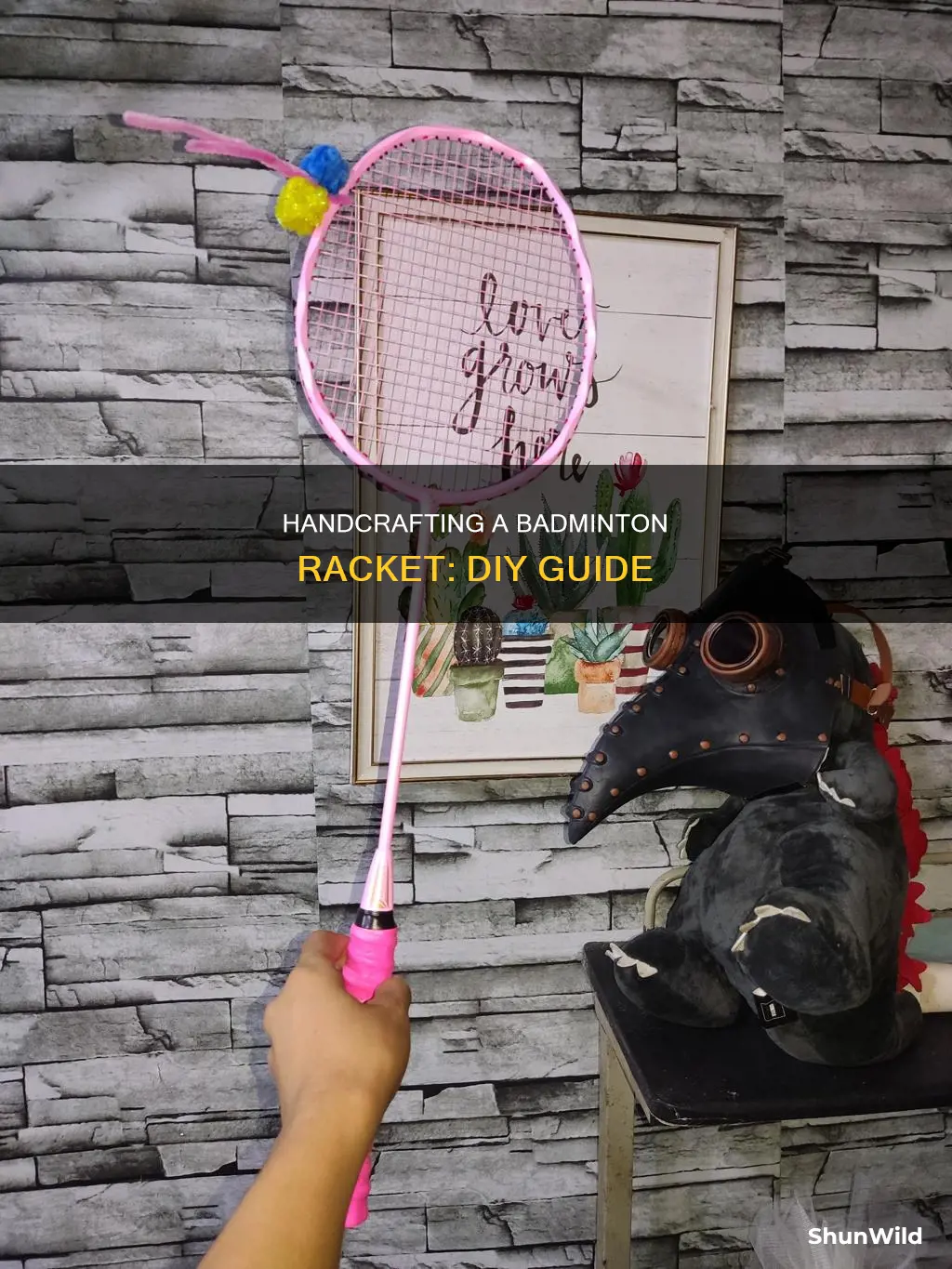 how to make a badminton racket at home