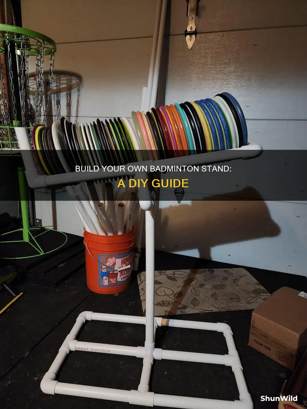 how to make a badminton stand