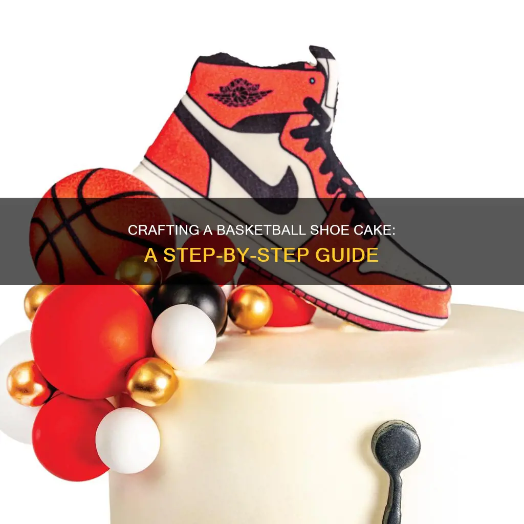 how to make a basketball shoe cake