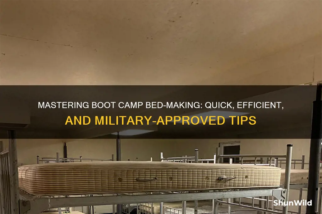 how to make a bed in boot camp