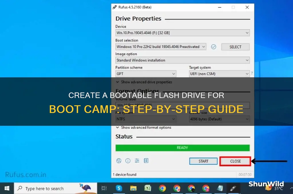 how to make a bootable flash drive for boot camp