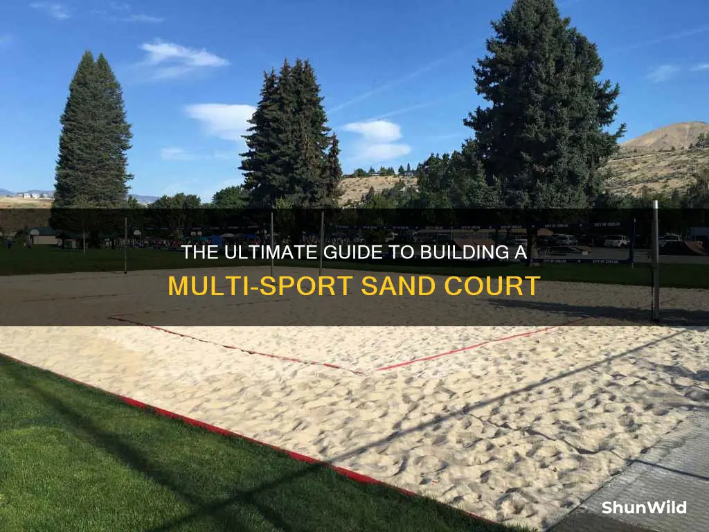 how to make a multipurpose sand court volleyball badminton bocci