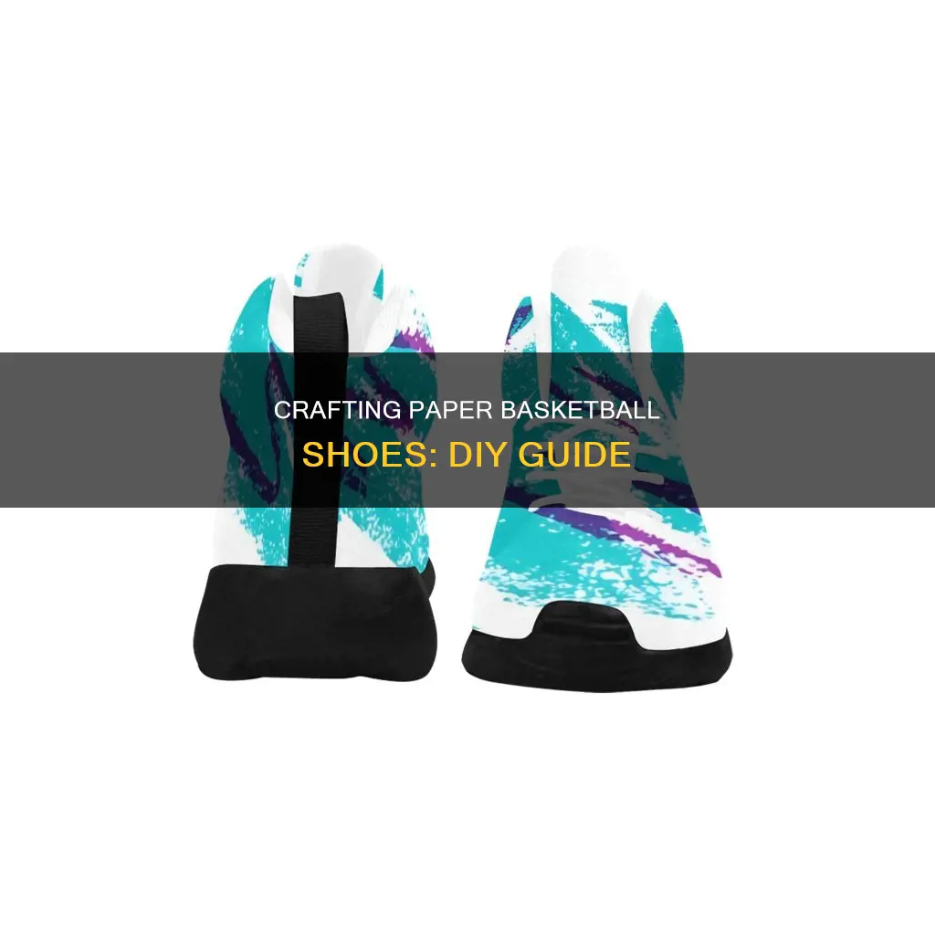 how to make a paper basketball shoe