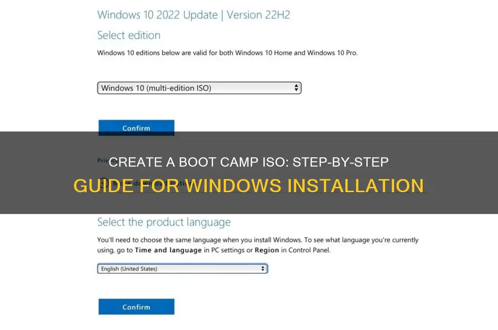 how to make an iso for boot camp