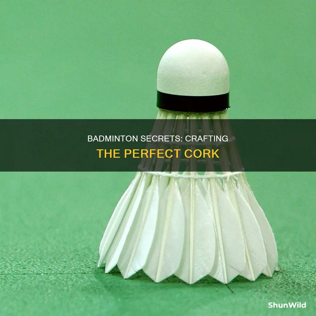 how to make badminton cork