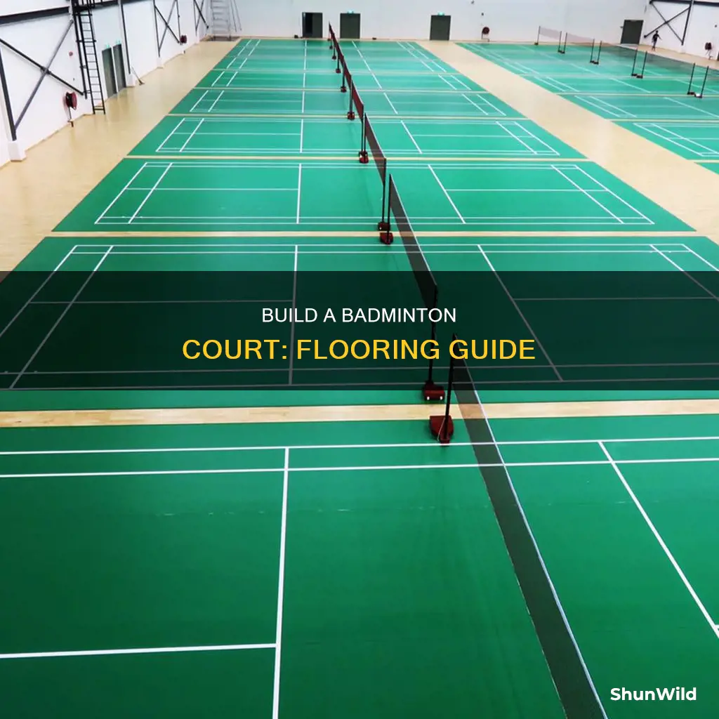 how to make badminton court flooring