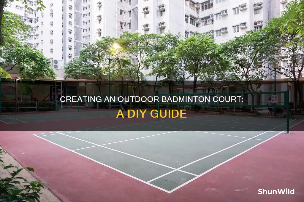 how to make badminton court outdoor
