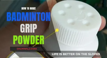 Make Your Own Badminton Grip Powder