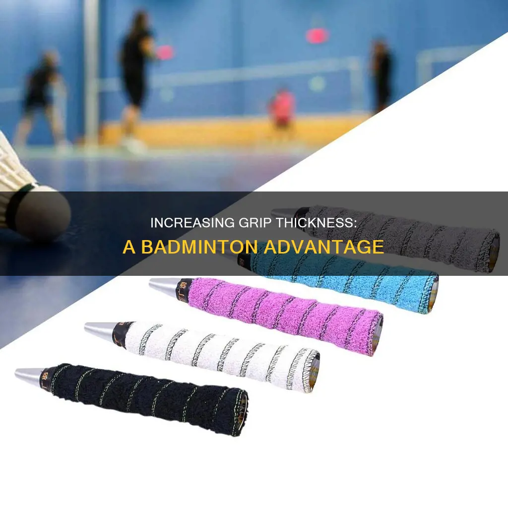 how to make badminton grip thicker