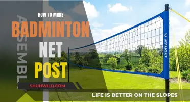 Building Badminton Net Posts: A DIY Guide