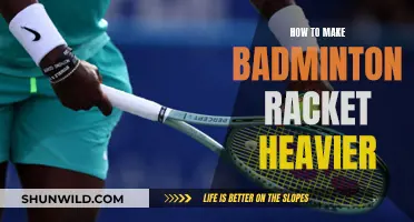 Customizing Your Racket: Making it Heavier