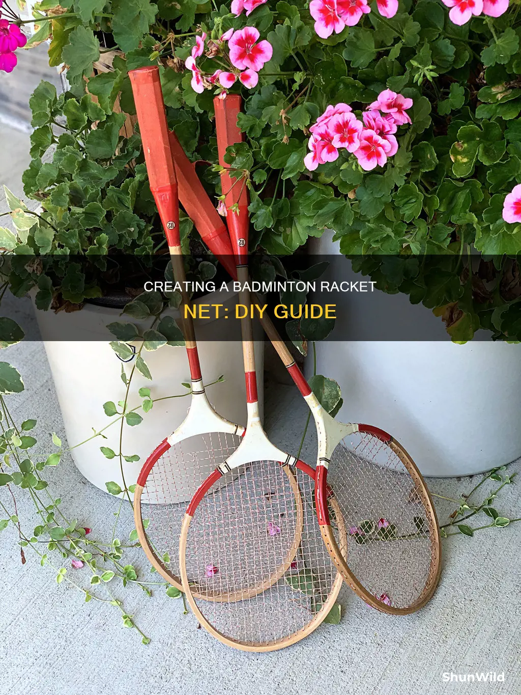how to make badminton racket net