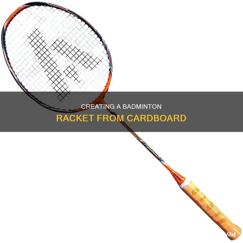 how to make badminton racket with cardboard