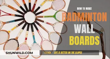 Creating Badminton Wall Boards: A DIY Guide