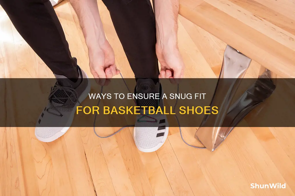 how to make basketball shoe sfit tighter