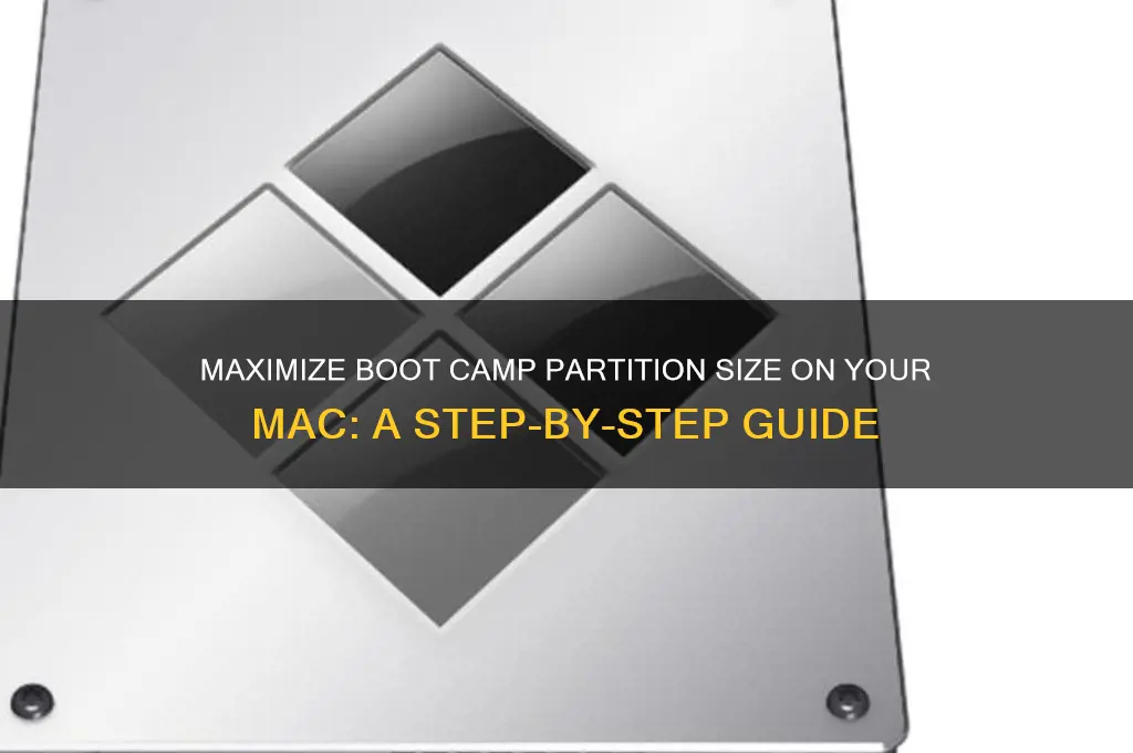 how to make boot camp large on mac