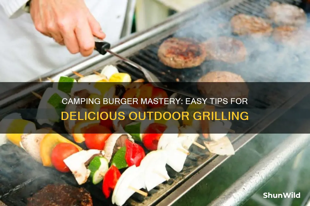 how to make burgers camping