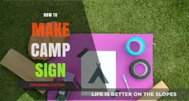 Crafting the Perfect Camp Sign: Creative DIY Tips and Tricks