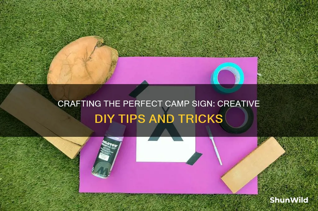 how to make camp sign