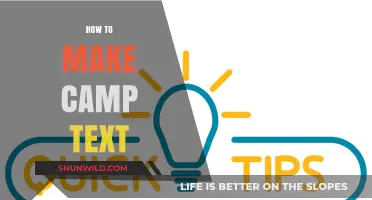 Crafting the Perfect Camp Text: Tips for Engaging and Effective Communication