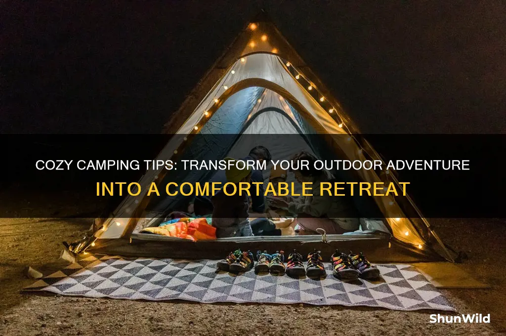 how to make camping cozy