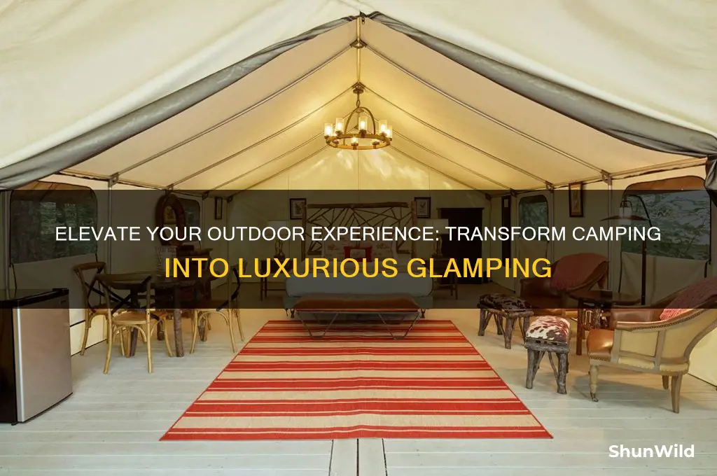 how to make camping glamping