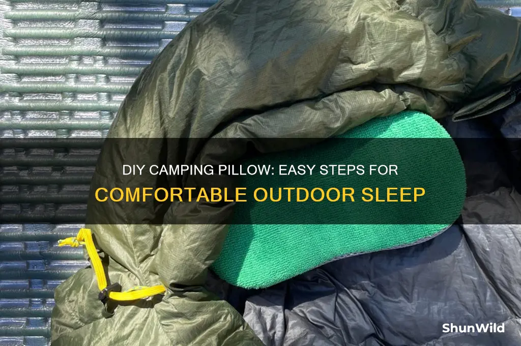 how to make camping pillow