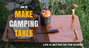 DIY Camping Table: Easy Steps for Outdoor Comfort and Convenience