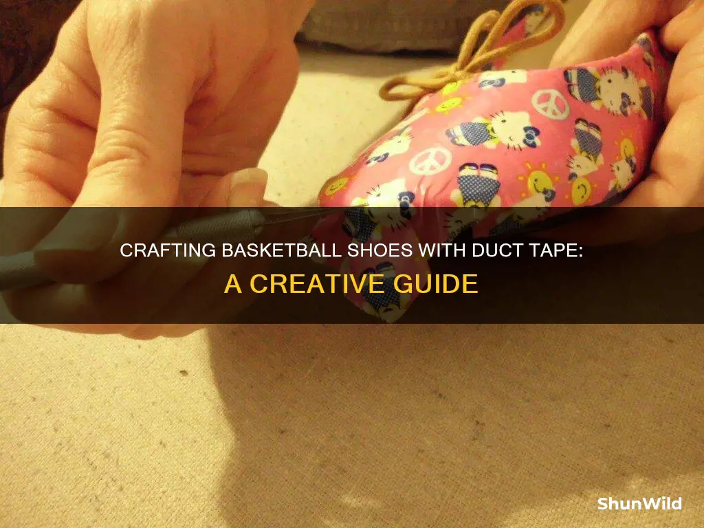 how to make duct tape basketball shoes