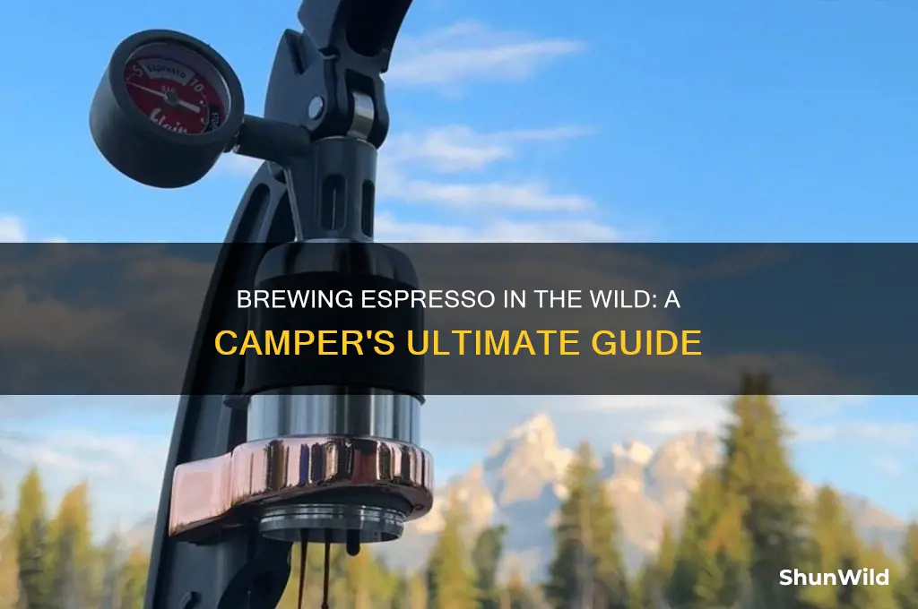 how to make espresso camping