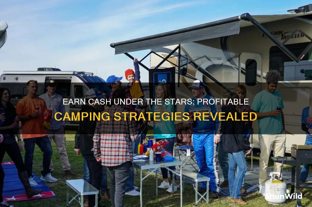how to make money camping