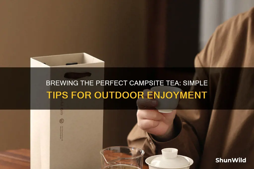 how to make tea camping