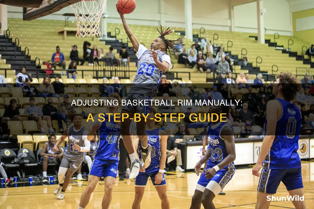 how to manually retract basketball rim