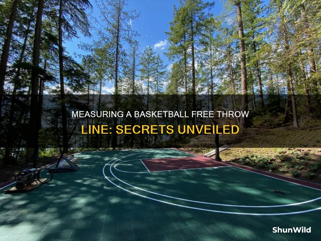 how to measure a basketball free throw line