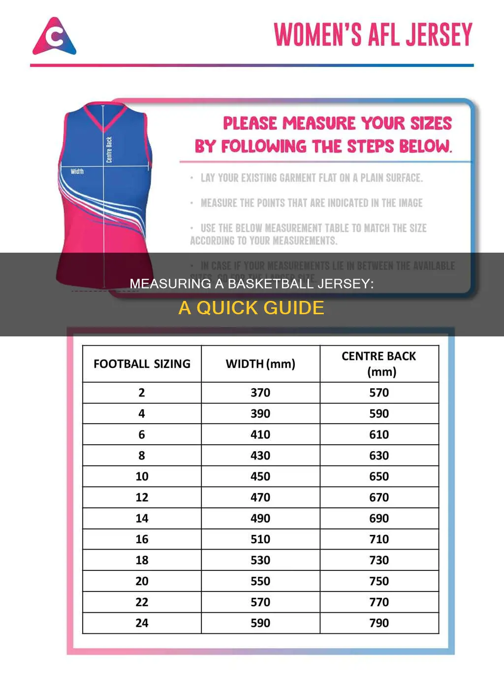 how to measure a basketball jersey
