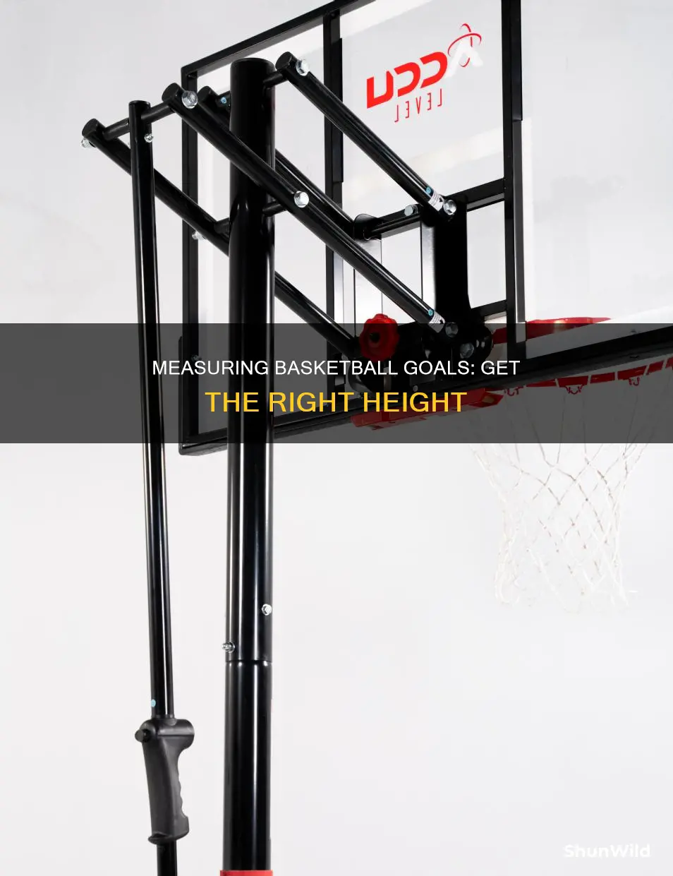 how to measure basketball goal height