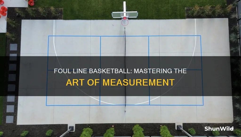 how to measure foul line basketball