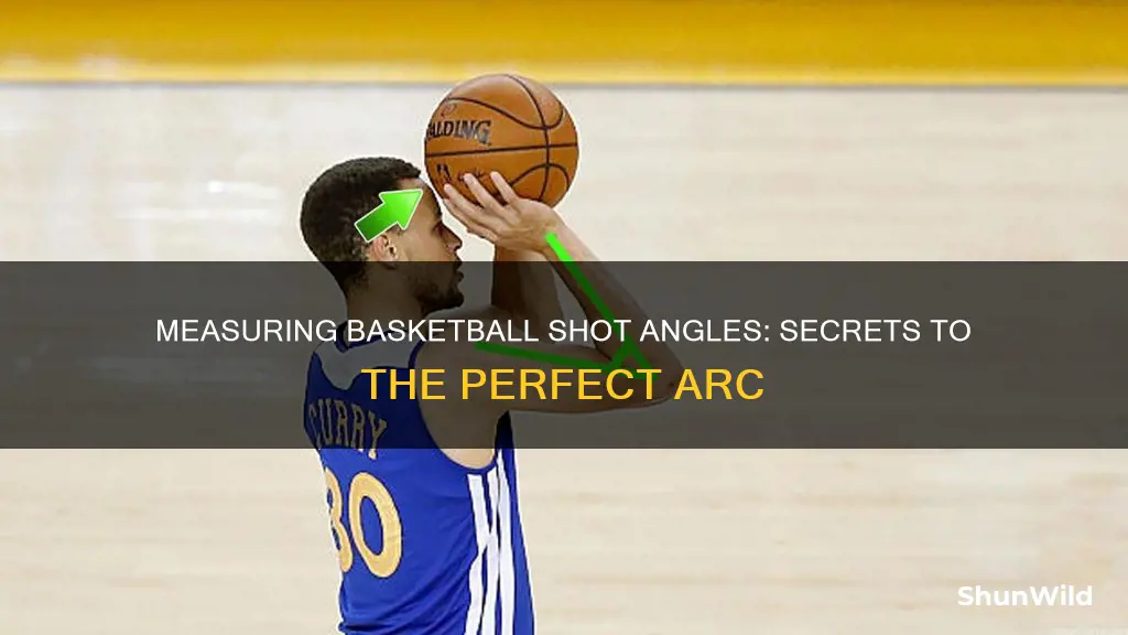 how to measure the angle of a basketball shot