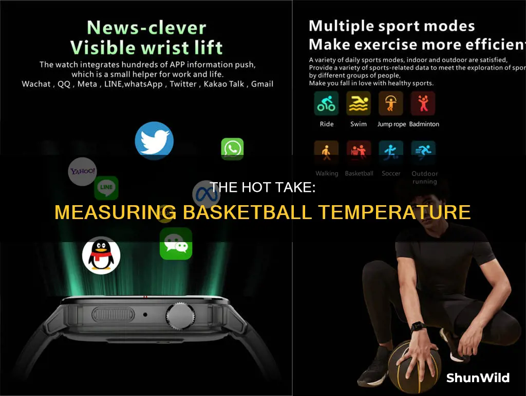how to measure the temperature of a basketball