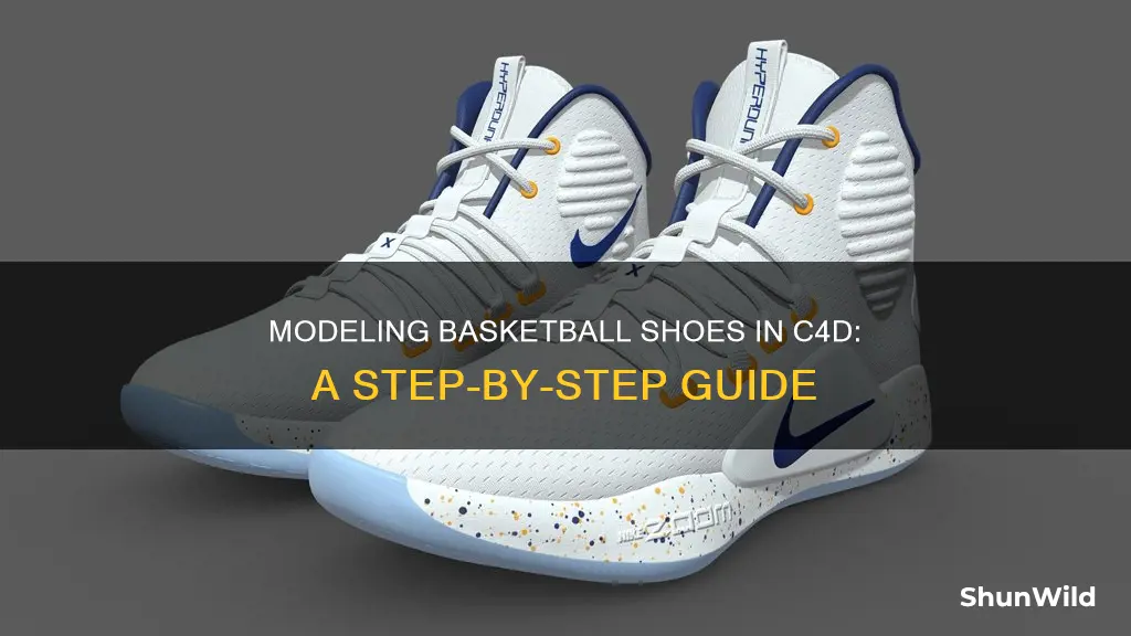 how to model basketball shoes in c4d