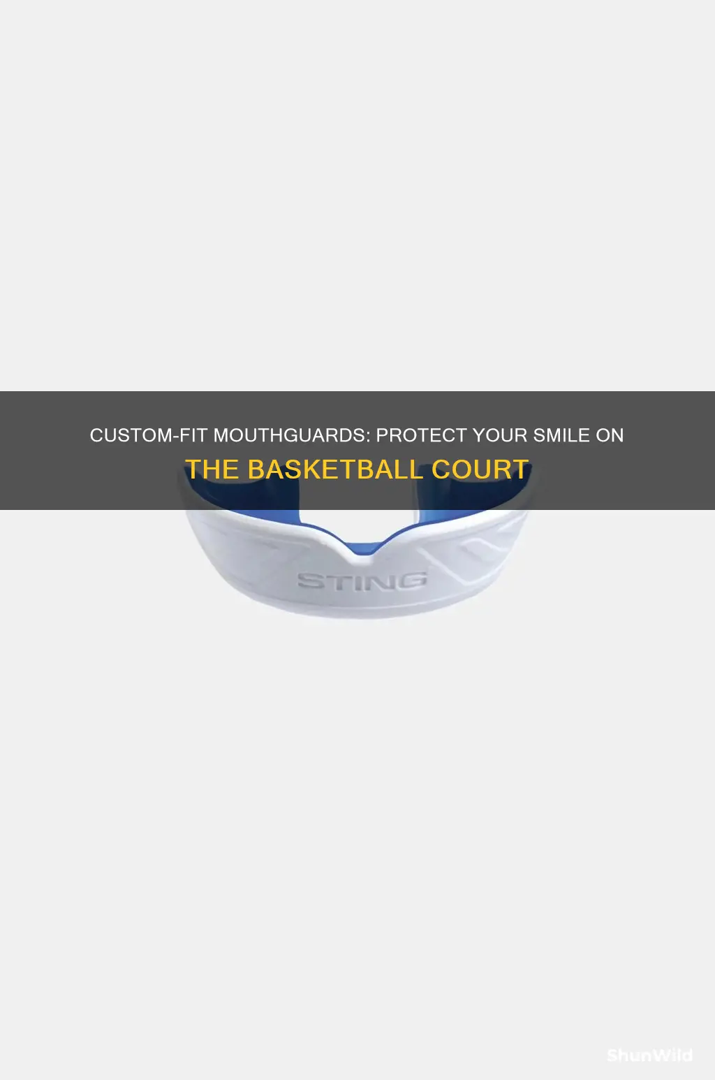 how to mold a mouthguard for basketball